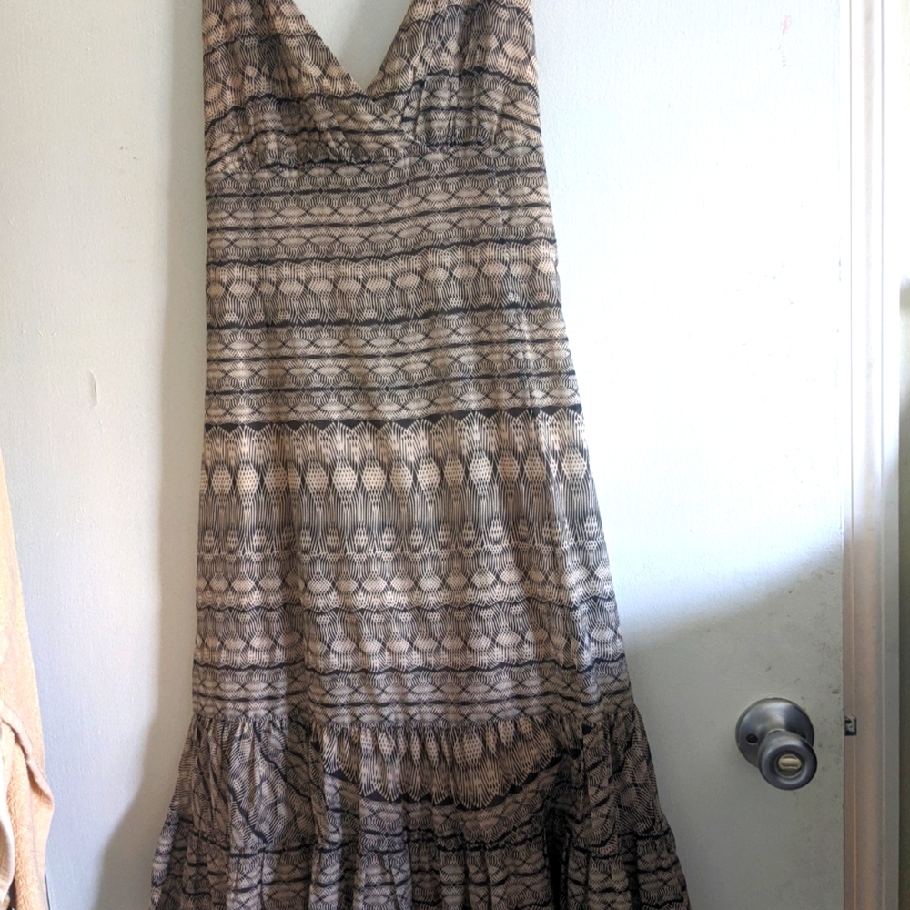 dress by Ted Baker Printed Tie Back Cross FRONT Dr